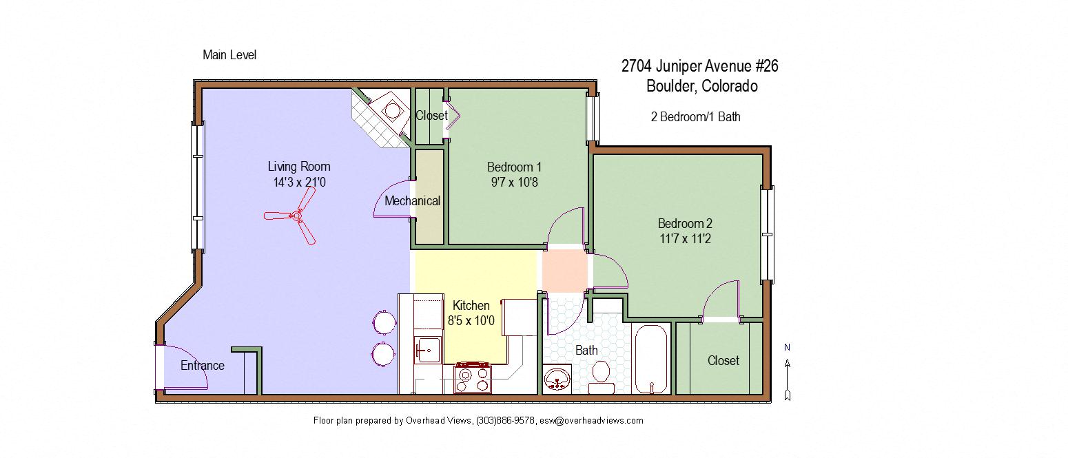 Valencia Gardens 2 Bedroom Floor Plan